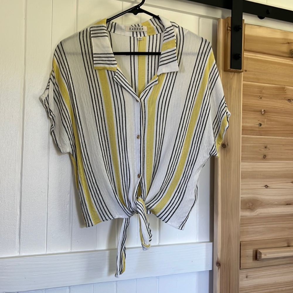 Stripped Button Down blouse